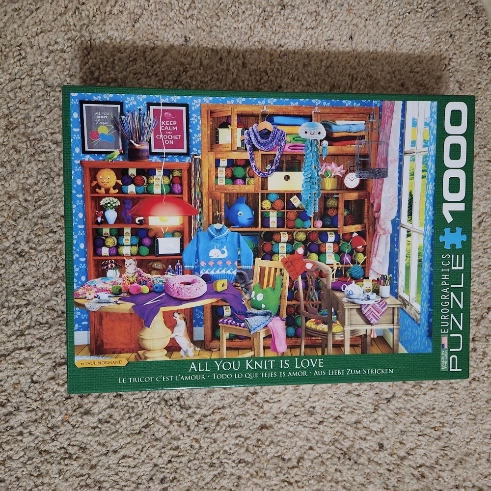 Eurographics jigsaw puzzle‎ All you Knit is Love 1000 piece